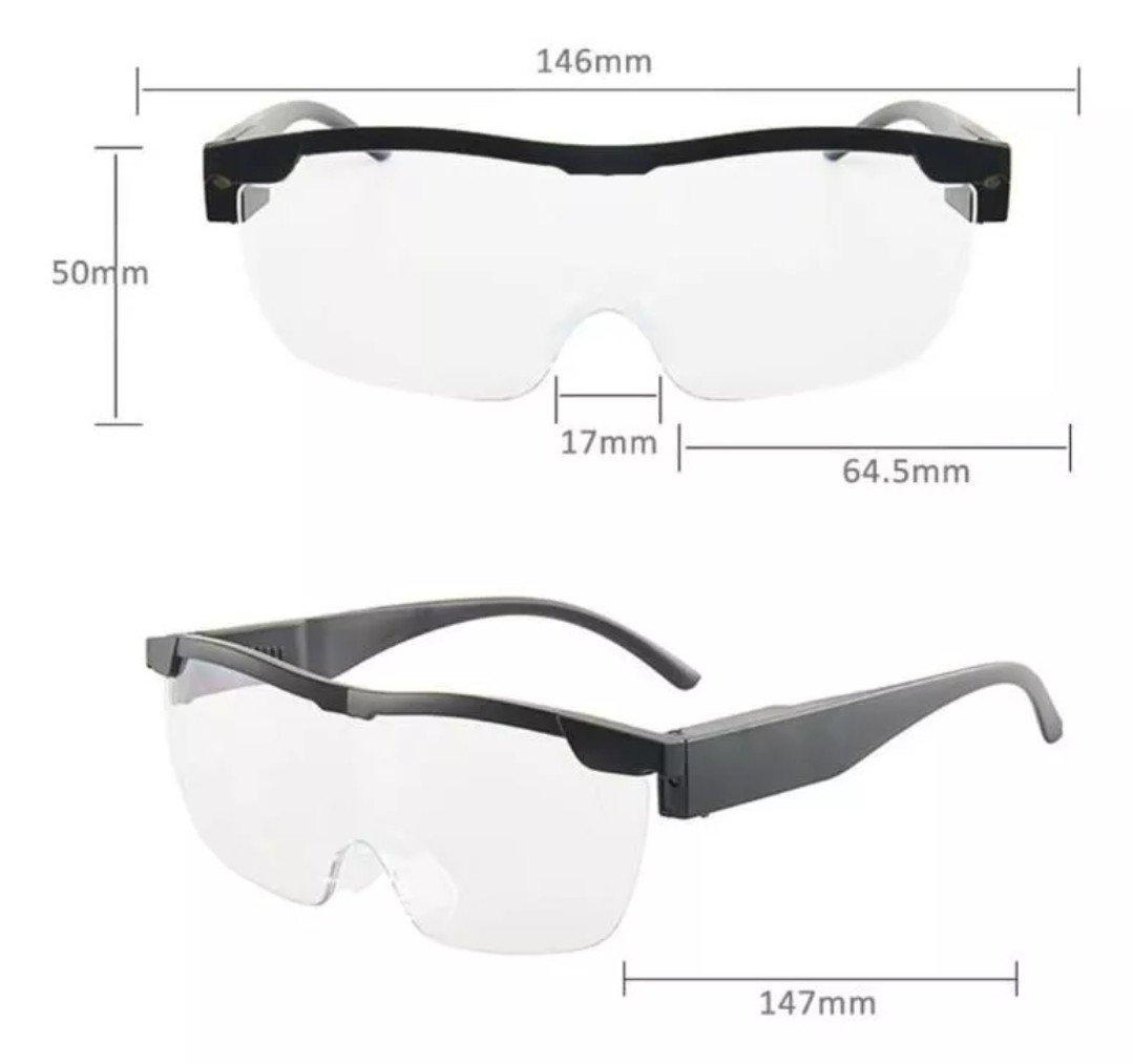 Gafas Big Vision Nitidez Y Aumento, Lupa